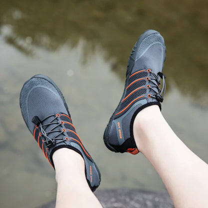 Men's Minimalist Running Cross Training Shoes Barefoot Shoes Big Toe Box Five Finger Shoes Saguaro Barefoot Pit Viper Paracord