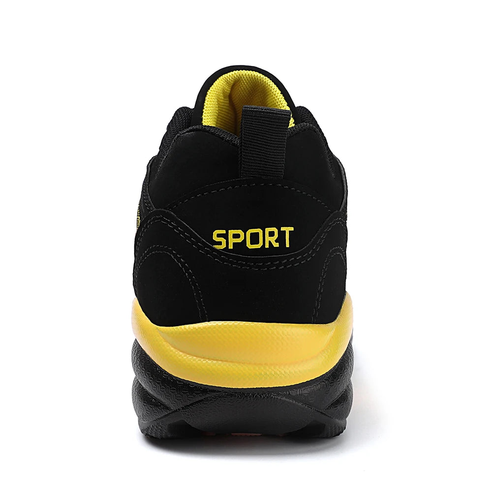 Zapatillas deportivas modernas de talla grande para hombre con bloques de color, cómodas, antideslizantes, con cordones, casuales y resistentes para actividades al aire libre masculinas