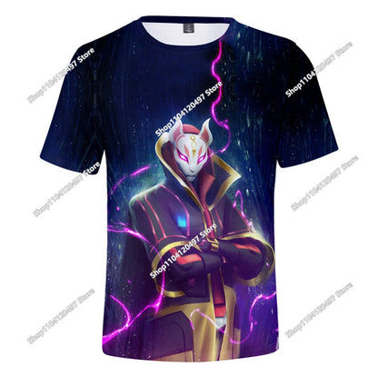 Christmas Fortnite 3D T-shirt Tees Battle Royale Streetwear Kids Victory Game Men and Women Harajuku T Shirt Teen Clothes