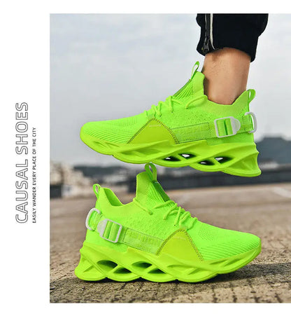 Hot Sale Fashion Purple Casual Sneakers Women Men Blade Running Shoes Big Size 48 Light Breathable Sports Shoes Men Mesh Sneakers