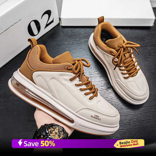 Air Cushion Men Sports Running Shoes Casual Breathable Lightweight Women's Comfortable Athletic Nonskid Walking Sneakers ﻿