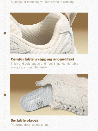 Baasploa Women Running Sneakers Brand Mesh Breathable Comfortable Walking Shoes Outdoor Anti-slip Female Casual Jogging Sports Shoes