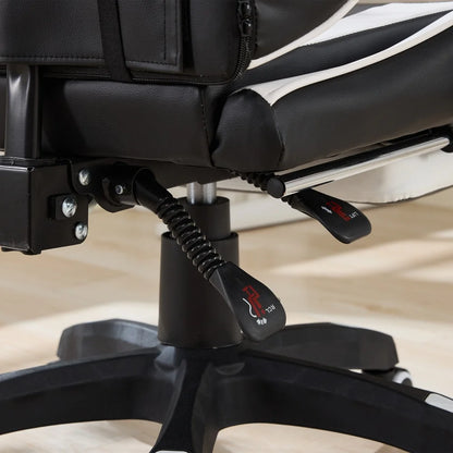 Ergonomic Rotating Gaming Chair, 360 Reclining Office Chair °   Pivoting, Height-Adjustable, Footrest, Headrest
