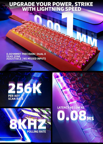 IROK Carotmas Mercury68 Mercury 68 Mercury68 Pro Mercury68 Max RT 0.001mm 8K Gamer Wired Gaming Magnetic Mechanical Keyboard