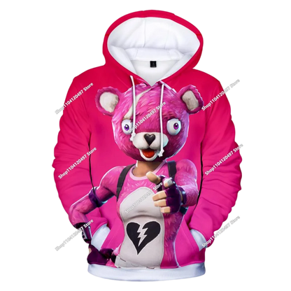 2025 3D New Children's Anime Fortnite Printed Sweater Series Pullover Generation Tide Brand Hoodie Gift