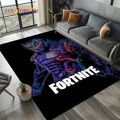 2025 New Style Fortnite-e Cartoon Rug Carpet for Living Room Bedroom Decor, Floor Mat Non-slip Decoration for Sofa Doormat Kids