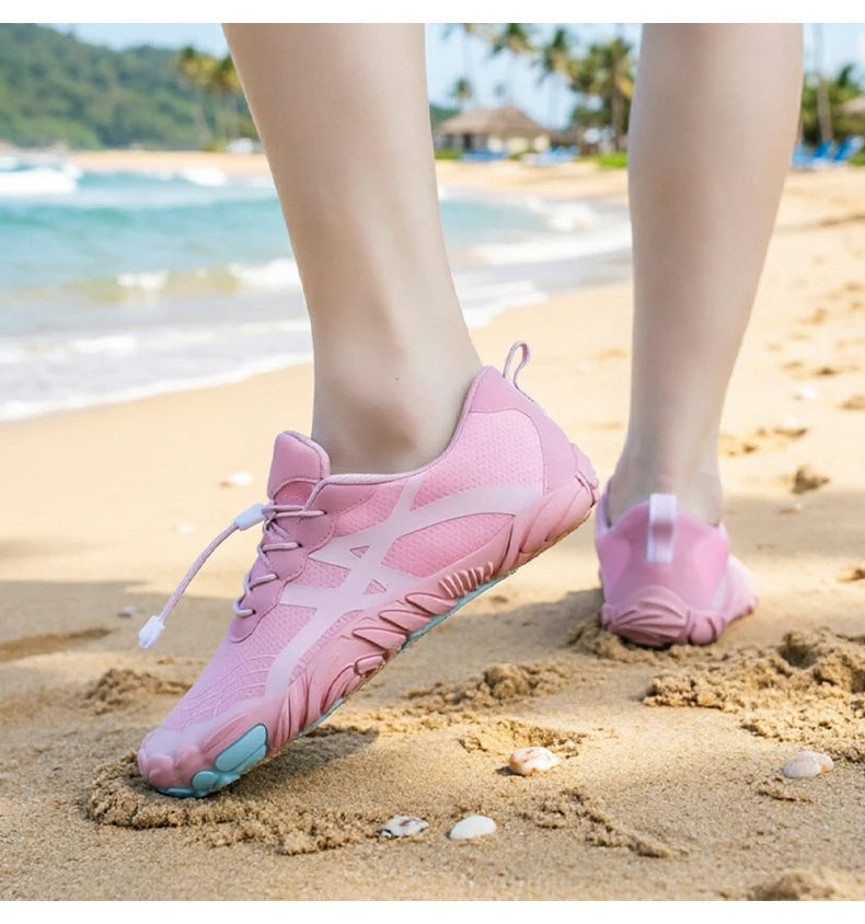 Couple Outdoor Sports Aqua Shoes, Barefoot Shoes, Quick-Dry Beach Swimming Fitness Wading Hiking Cycling Water Sneakers Shoes