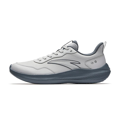 ANTA QINGKONG schokdempende leren hardloopschoenen voor heren voor de winter, slijtvaste hardloopschoenen, lichtgewicht sportschoenen voor woon-werkverkeer
