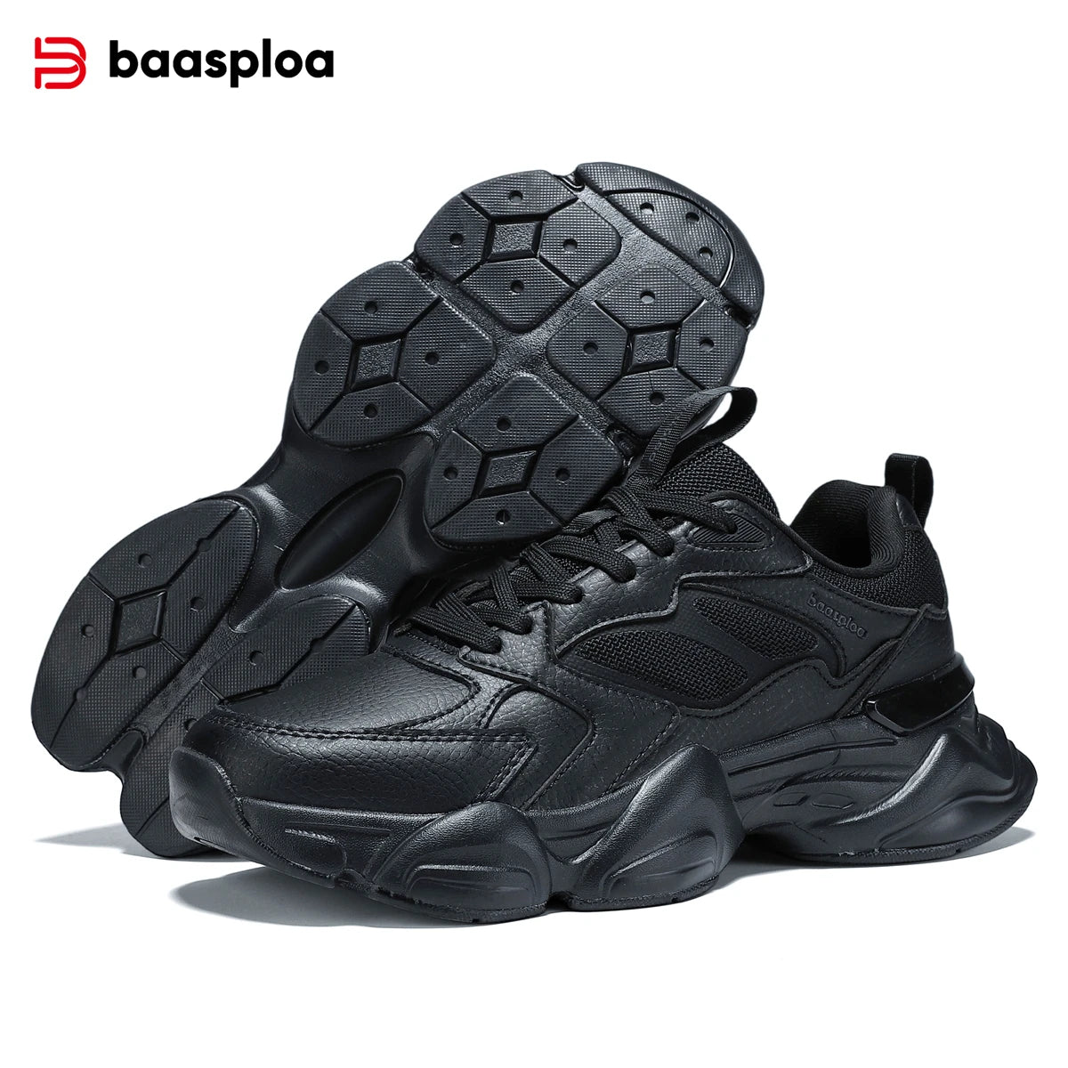 Baasploa Women Running Sneakers Brand Mesh Breathable Comfortable Walking Shoes Outdoor Anti-slip Female Casual Jogging Sports Shoes