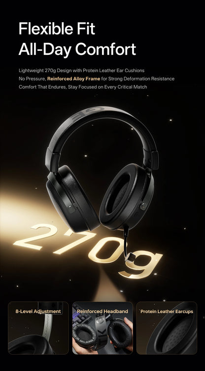 ATK Neptune N9 eSports Gaming Wireless Headset Four Modes Head Mounted Noise Cancelling Microphone Low Latency Gaming Headphones