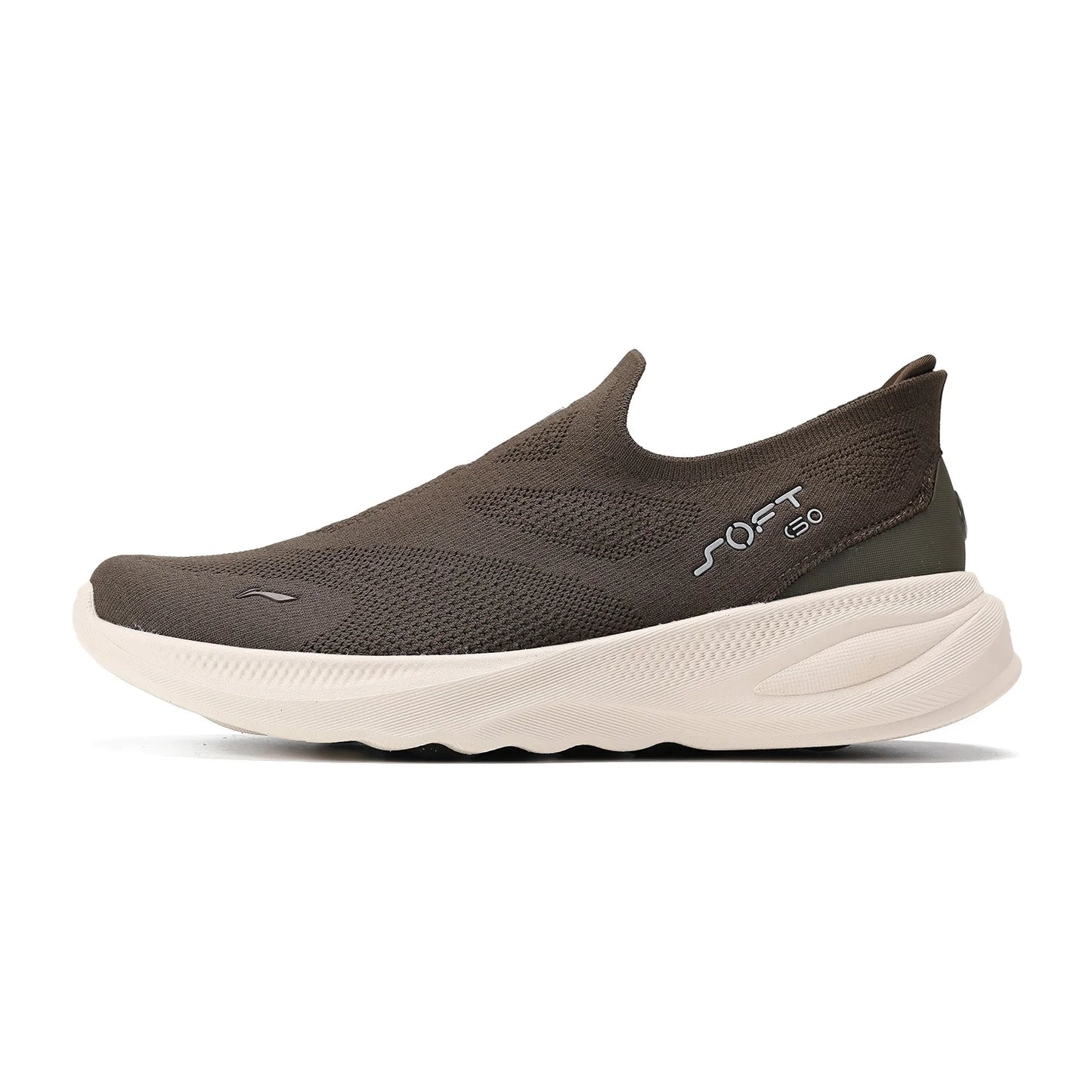 Scarpe casual da passeggio slip-on da uomo Li-Ning SOFT GO 2 KNIT, ammortizzate, comode e stabili, sneakers sportive quotidiane in mesh per jogging LiNing AGLV017