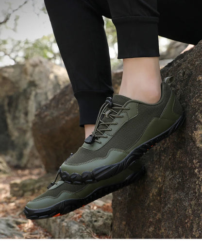 Men's Barefoot Hiking Shoes Breathable Outdoor Sports Climbing Shoes Trekking Sneakers Non-Slip Comfortable Men's Casual Jogging Footwear