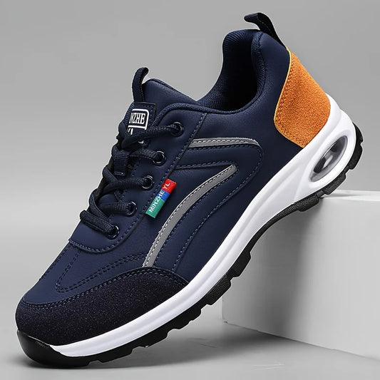 Men's Trendy Sports Shoes Lightweight Breathable Modern Non Slip Shoes Suede Detailing Outdoor Stylish Daily Wear Men Sneakers