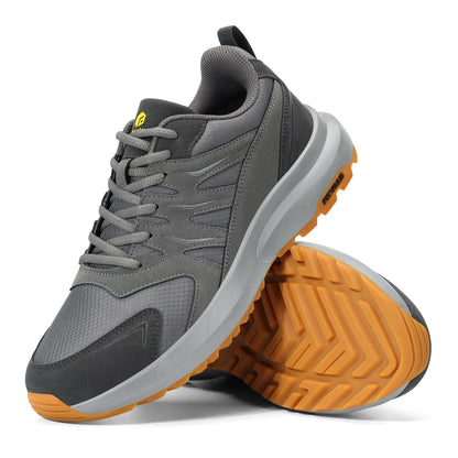 FitVille extra breda sneakers för män, vandrings- och promenadskor, bred tåbox, lätt löparsko för platta fötter med fotvalvsstöd