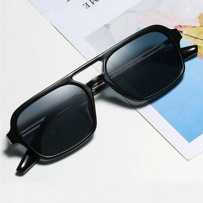 Square Small Frame Double Beam Sunglasses Pilot Retro Sunglasses Instagram Popular Classic Sunglasses 3517