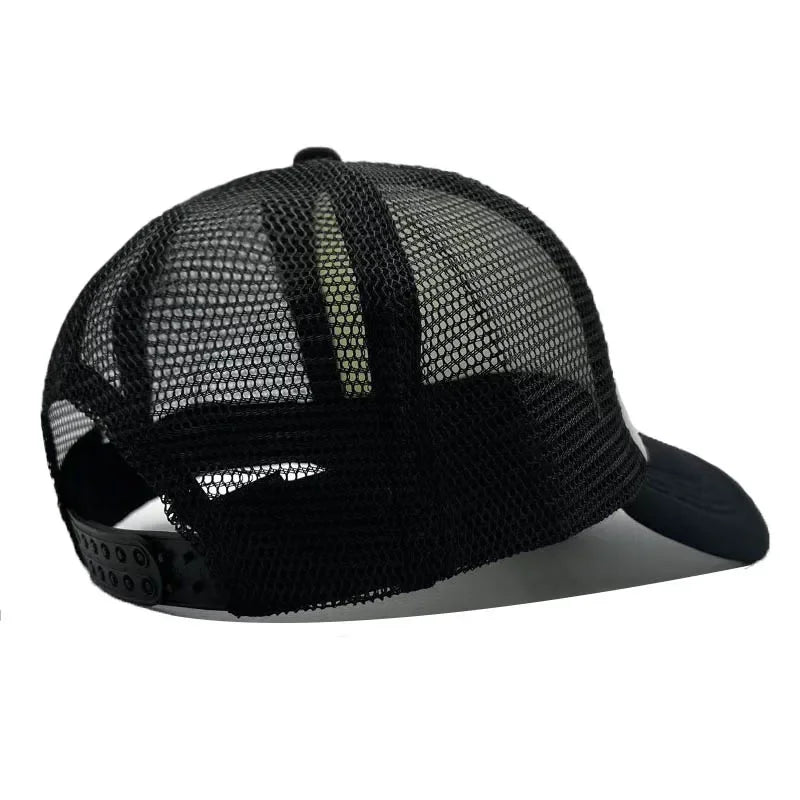 Cappellino da baseball carino con stampa SpongeBob, per uomo e donna, cappellino estivo in rete con protezione solare, cappellino da golf regolabile, cappellino da camionista in stile anime