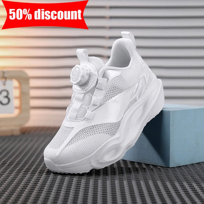 Kinder-Sneaker, modisch, mit dicker, weicher Sohle, Dämpfung, elastisch, lässig und bequem – neue leichte Mesh-Tennisschuhe und Jogging-Schuhe
