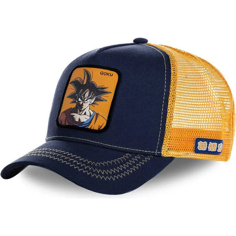 High Quality Dragon Ball Styles Anime Son Goku Cotton New Baseball Cap Men Women Hip Hop Dad Adjustable Mesh Hat Trucker Hat
