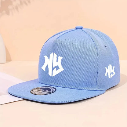 Baseballová čepice s neutrálním potiskem písmen, vhodná na jaro a podzim, nastavitelná, ležérní, ve stylu hip-hop, s kšiltem, chránící před sluncem