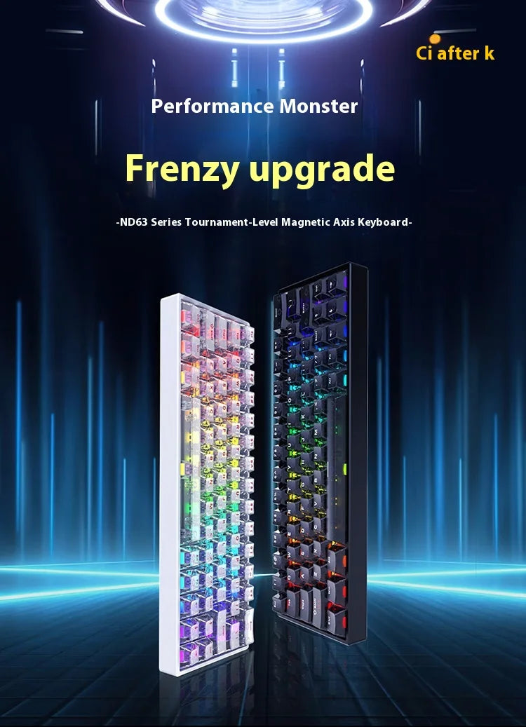 IROK ND63 Max ND63 Ultra ND68 Pro Gaming Magnetic Mechanical Keyboard 60% Layout RT0.001mm 8K 0.125ms Delay Wired Gamer Keyboard