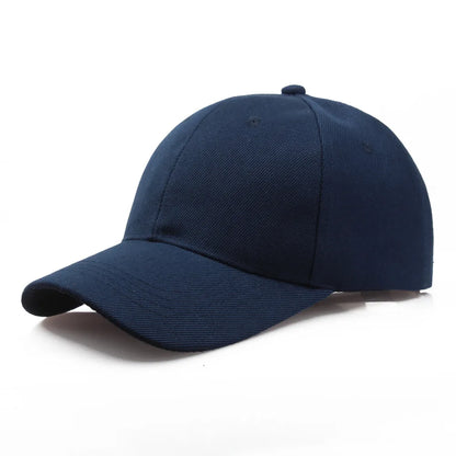 Boné de basebol preto de cor lisa, snapback ajustável, estilo casual hip-hop, para homem e mulher, unissexo