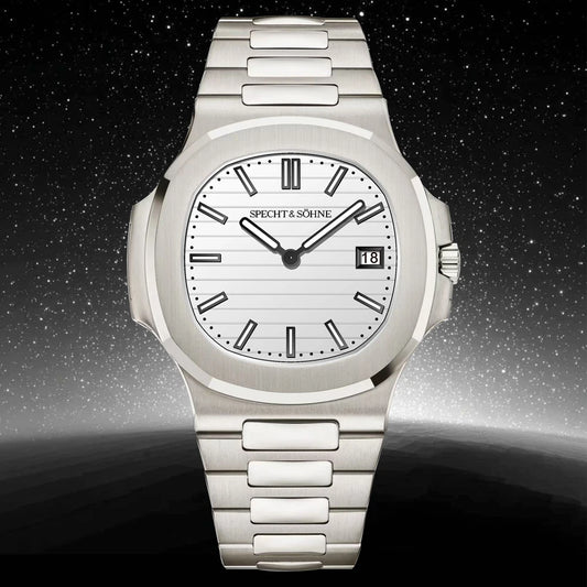 2026 New Specht & Söhne Luxury 40MM Quartz Watch For Men Super Slim Steel Sapphire Crystal 50M Waterproof 5711 Classic Watch