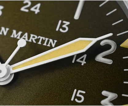 San Martin Pilot Watch 38mm NH35 Retro Military Automatic Mechanical Wristwatch Bead Blasted Case Waterproof 100m SN0137