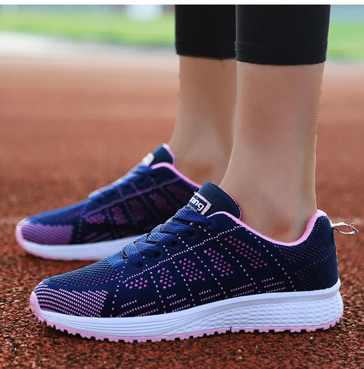New Arrival Women Flats Footwear Lace-Up Flats Casual Sneakers Women's Soft Zapatos Mujer Plus Size