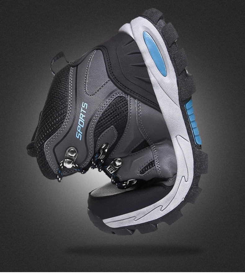 Outdoor Waterproof Hiking Boots for Men and Women, Spring and Autumn, Wear-Resistant Mountain Sports Boots, Hunting Sports Shoes