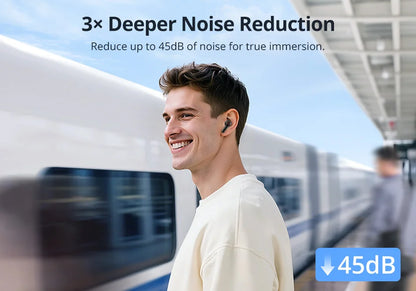 Tronsmart Sounfii NC 2 Earphones Bluetooth Wireless Hybrid ANC Earbuds with Hi-Res Audio, 40H Playtime, 2026 NEW CHOICE
