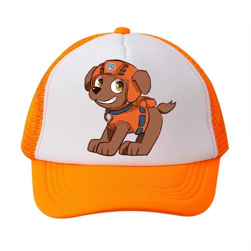 Baseballkasket til drenge og piger – justerbar sommerhat med Anime-motiv fra Paw Patrol med Chase og Skye – sød retro solhat – hovedbeklædning til voksne – gave