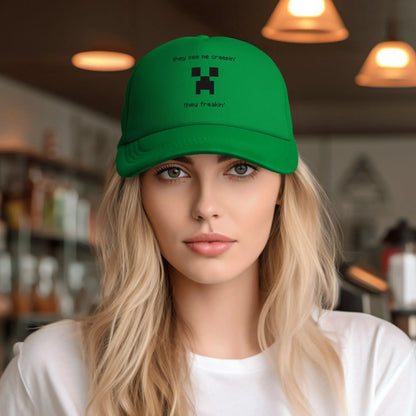 Adult Creepin Creepers Trucker Hat Mesh Baseball Cap Snapback Caps Hats Sun Hat Adjustable Sun Caps Summer