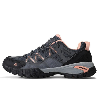 HUMTTO Hiking Shoes for Women Wear-Resistant Outdoor Women's Sports Shoes Lace-Up Climbing Trekking Sneakers Woman 110609B