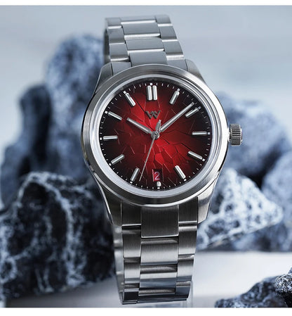 WM Watch Automatic Mechanical Watch NH35 Glacier Series 100M Waterproof AR Coated Sapphire Welly Merck Watches For Man WM226
