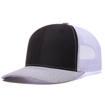 Hot Sale Unisex Cap Slight Curved Brim Style Trucker Hat  Men & Women Casual Outdoor Breathable Summer Cap