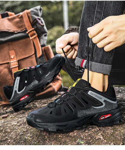 New Outdoor Men's Shoes Men's Anti-Slip Mountaineering Shoes Travel Hiking Adventure Footwear Fashionable Casual Sneakers