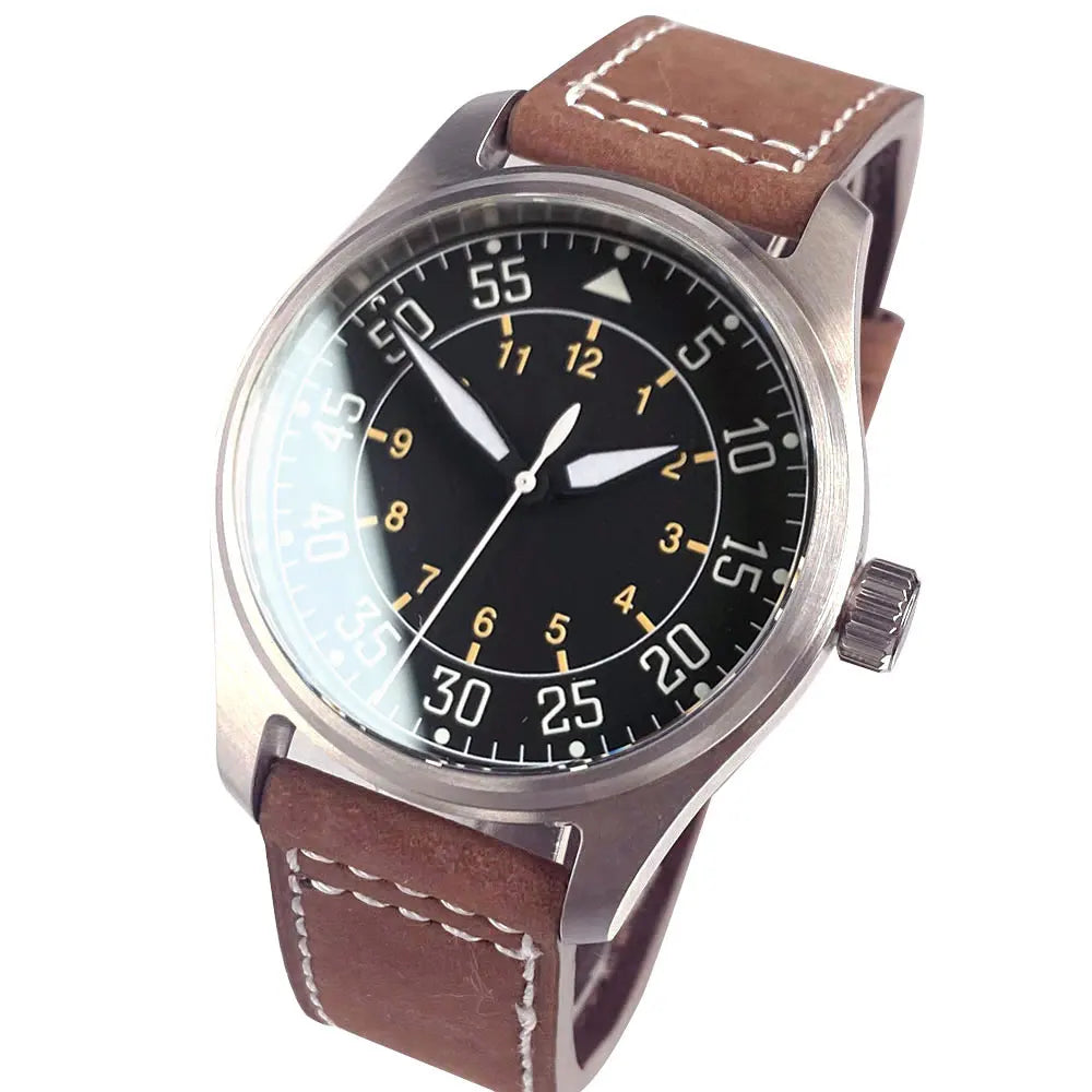 39mm Pilot Aviator Diving Watches Miyota8215 Automatic Mechanical Watch for Men 20BAR Waterproof Sapphire Crystal 316L Steel