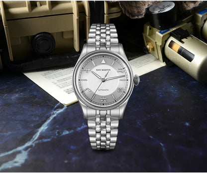 San Martin 39.5mm Men Pilot Watch YN55 Automatic Mechanical Aviation Watches Chinese Style Original Design SN0033 Field Reloj