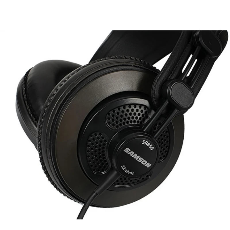 Samson SR850 Professional Studio Reference Headphones – Semi Open Back HiFi Monitoring Headphones for Studio Recording, Audio Mixing, Music Production & Critical Listening