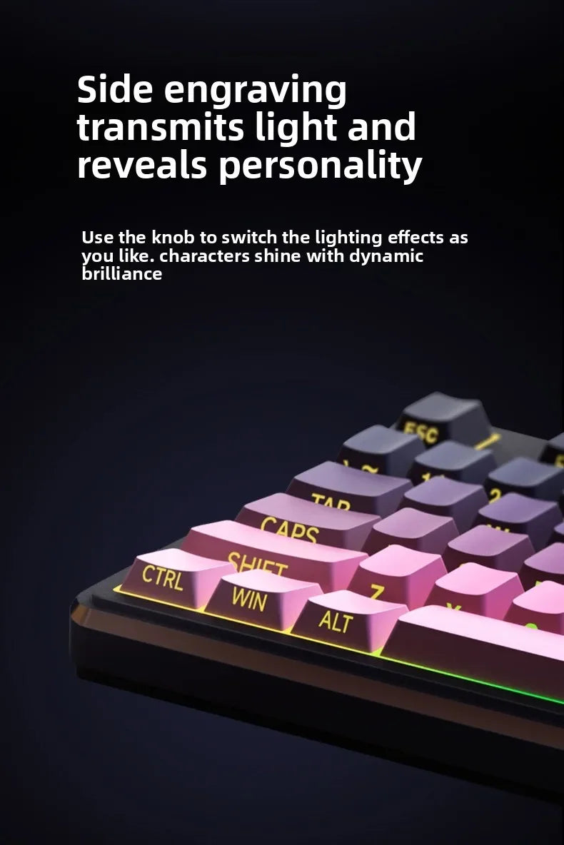 Wired Silent Keyboard Gaming Keyboard Magnetic Mechanical Wired for Pro Gaming Rapid Trigg 8000Hz 128K Rate