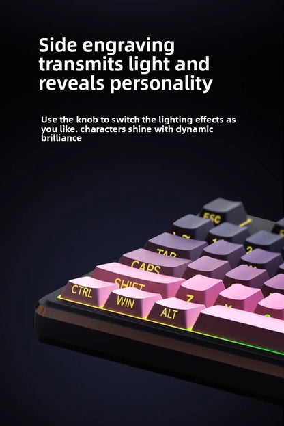 Wired Silent Keyboard Gaming Keyboard Magnetic Mechanical Wired for Pro Gaming Rapid Trigg 8000Hz 128K Rate