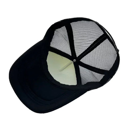 Cappellino da baseball carino con stampa SpongeBob, per uomo e donna, cappellino estivo in rete con protezione solare, cappellino da golf regolabile, cappellino da camionista in stile anime