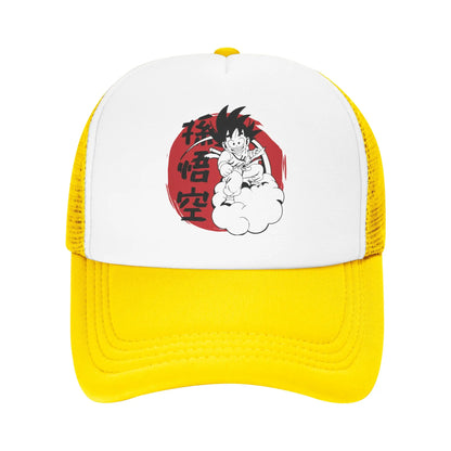 Son Gohan D-Dragon Ball Z „Trucker“ kepurė, unisex lauko kepurės, „Trucker“ darbininkų kepurės, „Trucker“ kepurės, „Snapback“ kepurės, tinklinės beisbolo kepurės