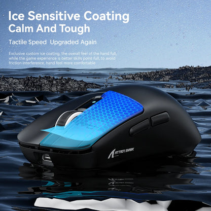 Attack Shark R6 Gaming Mouse 38g Ultra-Light, PAW3950 8K Return Rate Wireless, Nordic 52840, 24000DPI, Tri-Mode