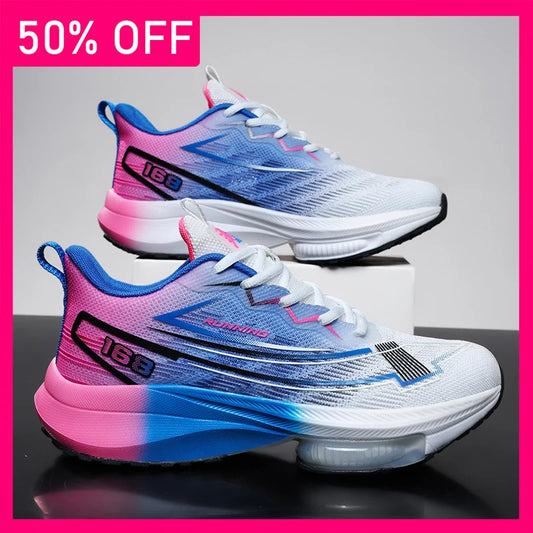 Unisex Sports Shoes Summer New Thick Sole Cushioning Anti Slip Rebound Professional Running Training Shoes for Teenagers