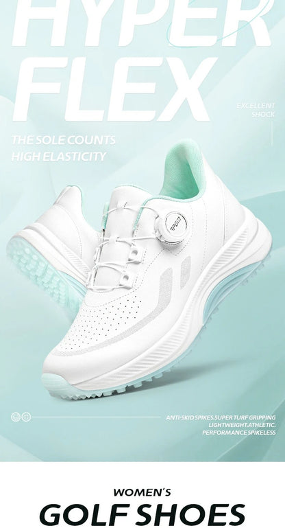 Scarpe da golf da donna PGM estive traspiranti con lacci a rotella, rialzate, antiscivolo, sneakers sportive outdoor coreane XZ417