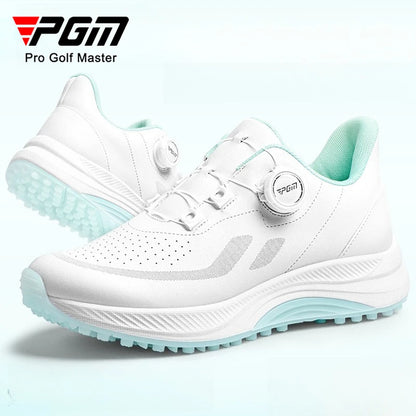 Scarpe da golf da donna PGM estive traspiranti con lacci a rotella, rialzate, antiscivolo, sneakers sportive outdoor coreane XZ417