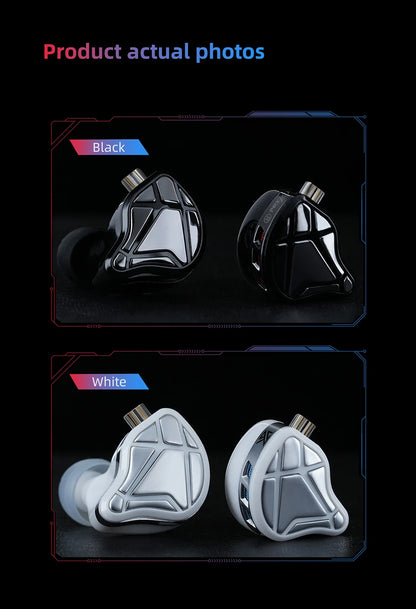 KZ Axas Earphones FPS Dedicated Gaming Earbuds In Ear Monitor IEM HiFi Bass Wired Headphones PK Castor ZSN PRO 2 ZS10 PRO X