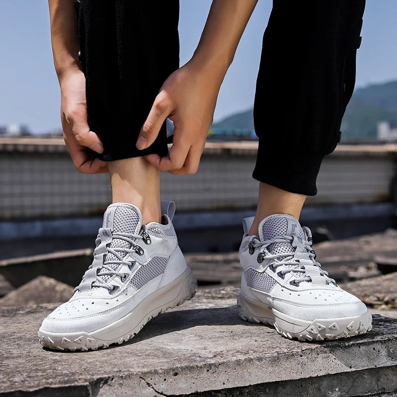 2025 Autumn High-Quality Men's Casual Shoes Versatile Trendy Outdoor Wear-Resistant Hiking Shoes Lightweight Soft Sports Shoes