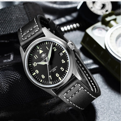 ADDIESDIVE Fashion Retro Personalized Watches 200m Waterproof C3 Luminous Steel Watch Sapphire Glass Mechanical Analog Watches